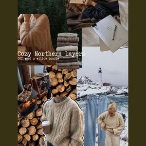 001 Wool & Willow Capsule Bundle | Neutral Knits & Denim | Cozy Northern Layers